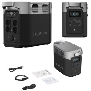 Зарядна станція EcoFlow DELTA 2 ZMR330-EU 12кг 1024 Вт/год LiFePO4 3000 циклів вихідна потужність 1800 Вт X-Boost до 2400 Вт