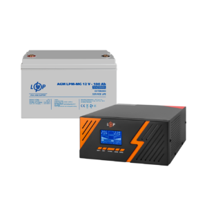 Комплект резервного живлення LogicPower LP ДБЖ + мультигелева батарея (UPS B1500 + АКБ MG 1200Wh)