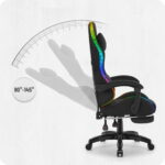 Ігрове геймерське комп'ютерне крісло Cabro C501 світлодіодне чорне-тканина - Зображення 7