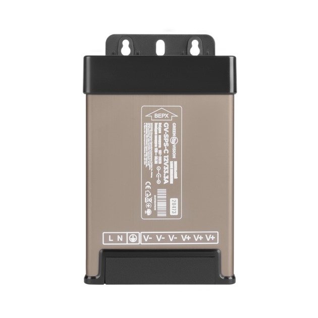 Імпульсний блок живлення GreenVision GV-SPS-C 12V33.3A (400W) Імпульсний блок живлення GreenVision GV-SPS-C 12V33.3A (400W)