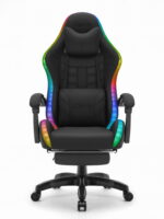 Ігрове геймерське комп'ютерне крісло Cabro C501 світлодіодне чорне-тканина - Зображення 2