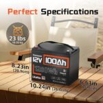 Акумулятор Humsienk HS12V100AH100BT LiFePO4 12V 100Ah Bluetooth 6000+ циклів вбудована BMS 100A - Зображення 4