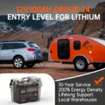 Акумулятор Humsienk LiFePO4 12V 100Ah 15 000+ циклів 1280 Вт·год IP67 (HS12V100AH100)