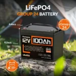 Акумулятор Humsienk LiFePO4 12V 100Ah 15 000+ циклів 1280 Вт·год IP67 (HS12V100AH100)
