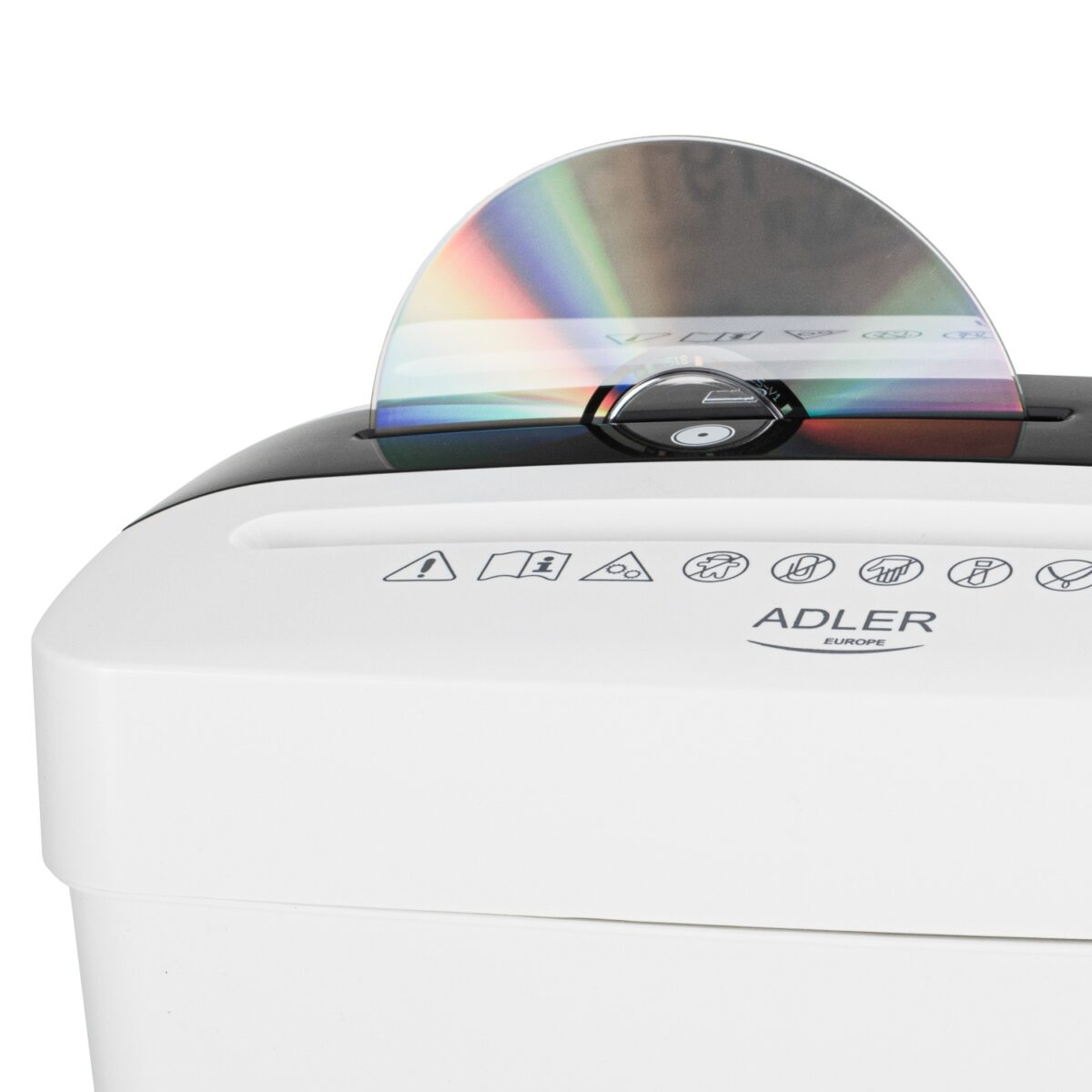 Знищувач паперу шредер документів і дисків Adler AD 1037 White