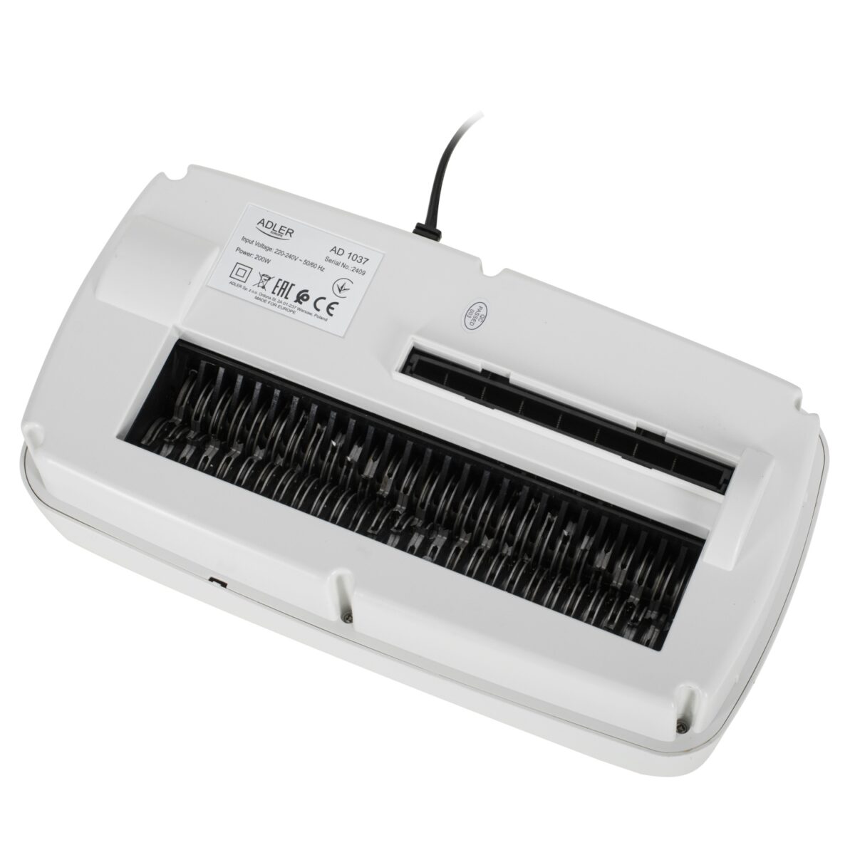 Знищувач паперу шредер документів і дисків Adler AD 1037 White