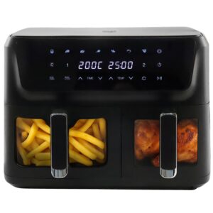 Аерогриль аерофритюрниця фритютниця гриль Adler AD 6324 8 програм LED 11 літрів (6.5л + 4.5л)