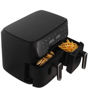 Аерогриль аерофритюрниця фритютниця гриль Adler AD 6324 8 програм LED 11 літрів (6.5л + 4.5л)