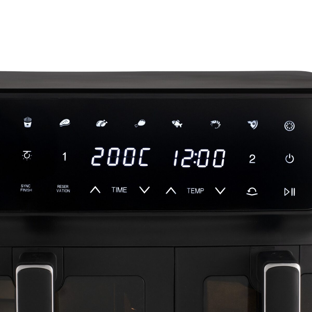 Аерогриль аерофритюрниця фритютниця гриль Adler AD 6324 8 програм LED 11 літрів (6.5л + 4.5л)