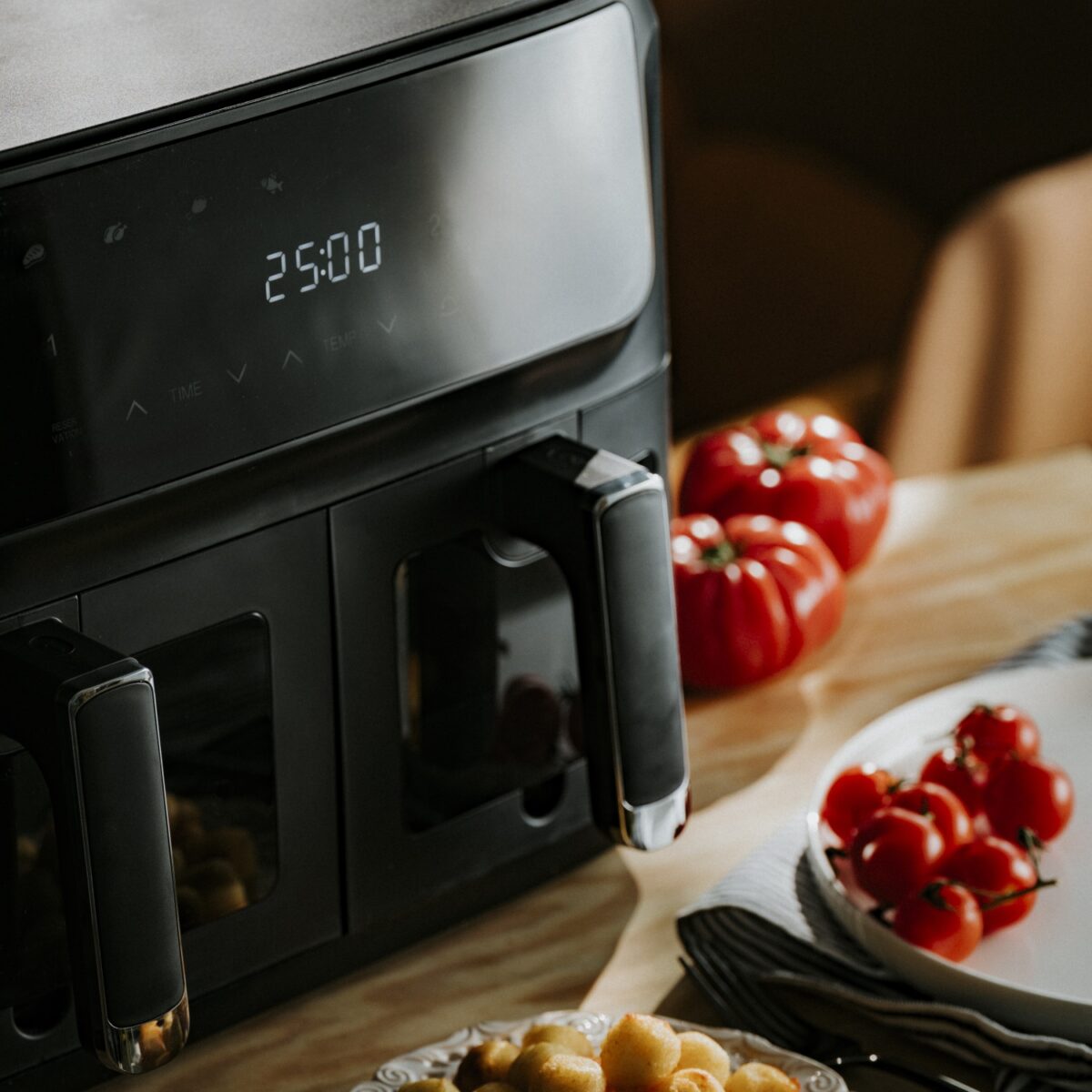 Аерогриль аерофритюрниця фритютниця гриль Adler AD 6324 8 програм LED 11 літрів (6.5л + 4.5л)