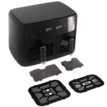 Аерогриль аерофритюрниця фритютниця гриль Adler AD 6324 8 програм LED 11 літрів (6.5л + 4.5л)