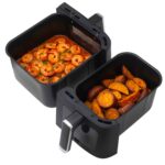 Аерогриль аерофритюрниця фритютниця гриль Adler AD 6324 8 програм LED 11 літрів (6.5л + 4.5л)