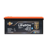 Акумулятор LP LiFePO4 25,6V - 230 Ah (5888Wh) (BMS 200A/100А) пластик Smart BT