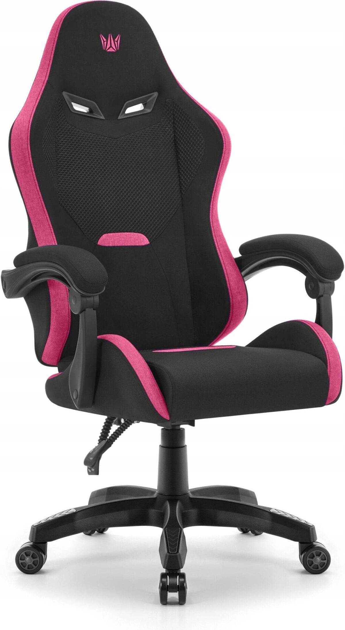 Геймерське комп'ютерне крісло Hell's Chair HC-1012 Black Pink тканина