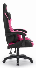 Геймерське комп'ютерне крісло Hell's Chair Rainbow 2.0 Pink Black тканина - Зображення 2