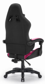 Геймерське комп'ютерне крісло Hell's Chair Rainbow 2.0 Pink Black тканина - Зображення 5