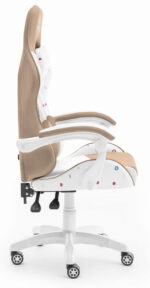 Геймерське комп'ютерне крісло Hell's Chair Rainbow Biege екошкіра - Зображення 2