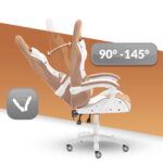 Геймерське комп'ютерне крісло Hell's Chair Rainbow Biege екошкіра - Зображення 3