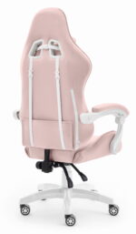 Геймерське комп'ютерне крісло Hell's Chair Rainbow 2.0 Pink тканина - Зображення 3