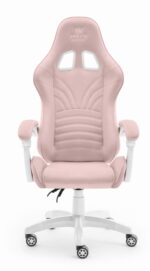 Геймерське комп'ютерне крісло Hell's Chair Rainbow 2.0 Pink тканина - Зображення 4