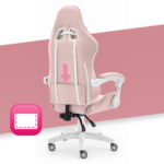 Геймерське комп'ютерне крісло Hell's Chair Rainbow 2.0 Pink тканина - Зображення 7