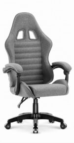 Геймерське комп'ютерне крісло Hell's Chair HC-1003 2.0 Grey Black тканина - Зображення 2