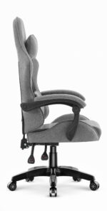 Геймерське комп'ютерне крісло Hell's Chair HC-1003 2.0 Grey Black тканина - Зображення 6