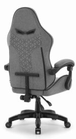 Геймерське ігрове комп'ютерне крісло Hell's Chair HC-1008 Grey Black 2.0 тканина/сітка - Зображення 5