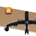 Геймерське ігрове комп'ютерне крісло Hell's Chair HC-1012 Black Biege тканина/замша - Зображення 8