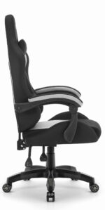 Геймерське ігрове комп'ютерне крісло Hell's Chair HC-1012 Black Grey тканина - Зображення 3