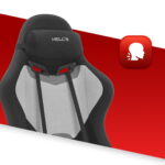 Геймерське ігрове комп'ютерне крісло Hell's Chair HC-1012 Black Grey тканина - Зображення 6