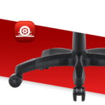 Геймерське ігрове комп'ютерне крісло Hell's Chair HC-1014 Black Red тканина - Зображення 9