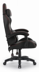 Геймерське ігрове комп'ютерне крісло Hell's Chair HC-1014 Black Red тканина - Зображення 4