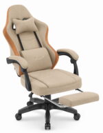 Геймерське комп'ютерне ігрове крісло Hell's Chair HC-1015 Beige тканина - Зображення 7