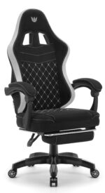 Геймерське комп'ютерне ігрове крісло Hell's Chair HC-1015 Black Grey тканина - Зображення 2