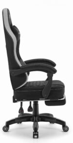 Геймерське комп'ютерне ігрове крісло Hell's Chair HC-1015 Black Grey тканина - Зображення 6