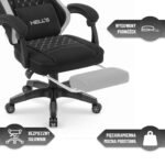 Геймерське комп'ютерне ігрове крісло Hell's Chair HC-1015 Black Grey тканина - Зображення 9