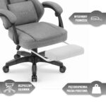 Геймерське комп'ютерне ігрове крісло Hell's Chair HC-1015 Grey тканина - Зображення 11