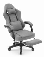 Геймерське комп'ютерне ігрове крісло Hell's Chair HC-1015 Grey тканина - Зображення 6