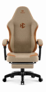 Геймерське комп'ютерне крісло Hell's Chair HC-1016 Beige тканина - Зображення 5