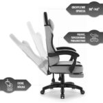 Геймерське комп'ютерне крісло Hell's Chair HC-1016 Gey Black тканина - Зображення 9