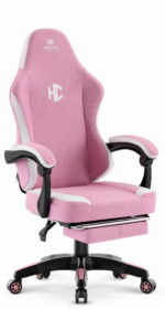 Геймерське комп'ютерне крісло Hell's Chair HC-1016 Pink тканина - Зображення 2