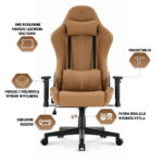 Геймерське комп'ютерне крісло Hell's Chair HC-2000 Brown екошкіра - Зображення 8