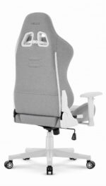 Геймерське комп'ютерне крісло Hell's Chair HC-2000 Grey White тканина - Зображення 5