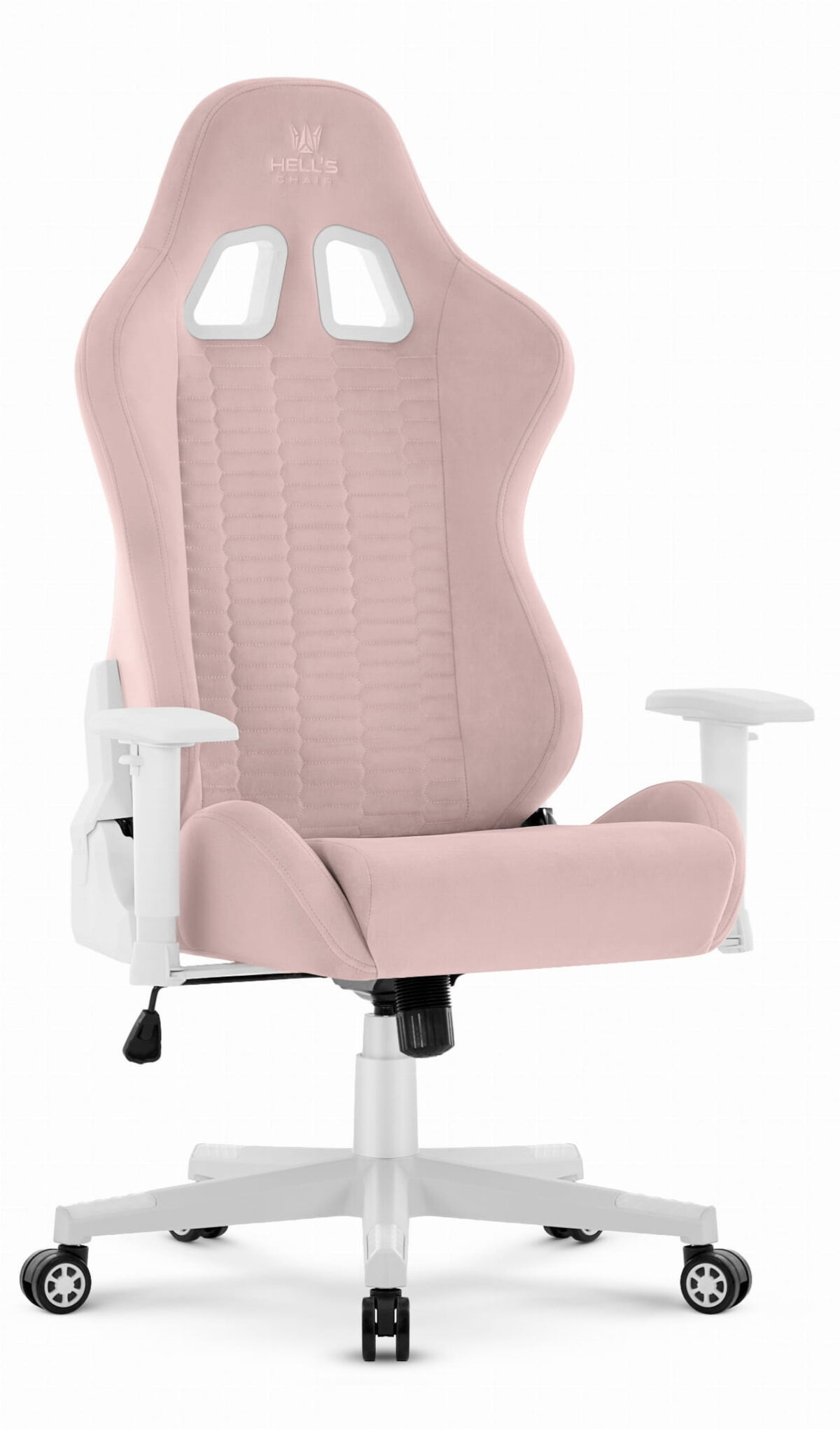 Геймерське комп'ютерне крісло Hell's Chair HC-2000 Pink White тканина - Зображення 2