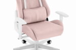 Геймерське комп'ютерне крісло Hell's Chair HC-2000 Pink White тканина - Зображення 7
