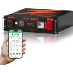 Акумулятор LiFePO4 48V 100Ah 5.12 кВт·год 3U Rack Накопичувач енергії Humsienk HS48V100AH100RACK-3U-EU з Bluetooth та Smart BMS