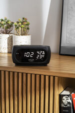 Будильник з вимірюванням температури та вологості Adler AD 1186 Чорний