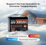 Акумулятор HumsiENKD MAX PLUS LiFePO4 12V 100Ah 1280 Вт·год 15000+ циклів BT Z BMS 110A HS12V100AH100MAXPLUS