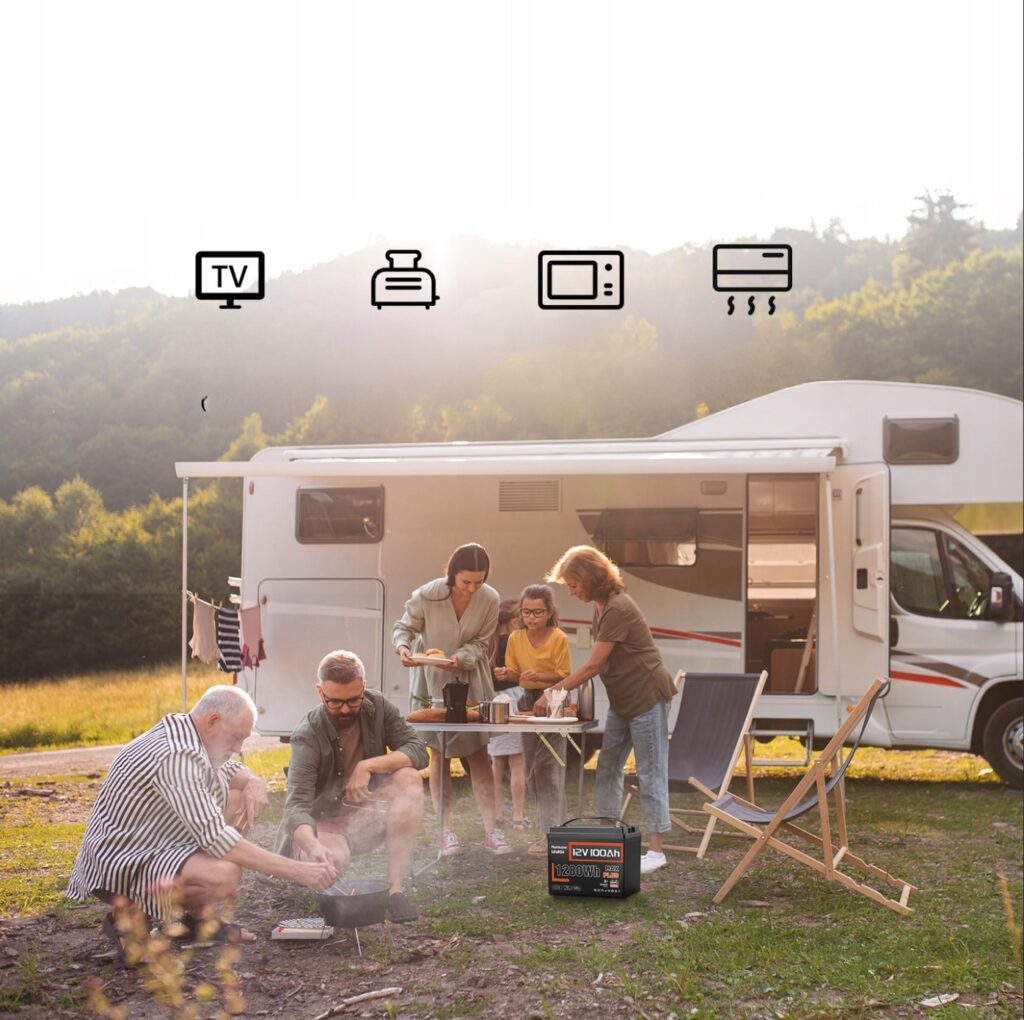 Акумулятор HumsiENKD MAX PLUS LiFePO4 12V 100Ah 1280 Вт·год 15000+ циклів BT Z BMS 110A HS12V100AH100MAXPLUS